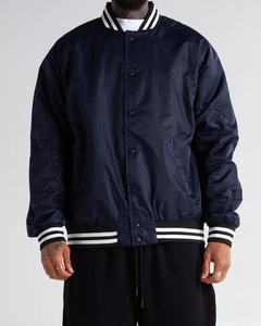 Alta calidad logotipo personalizado bordado Varsity chaqueta soporte invierno moda para escuelas equipos Streetwear estilo frontal a granel al por mayor - Product Image 2