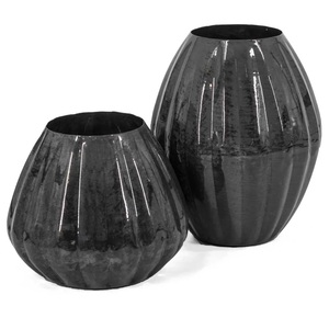 Elegante florero de metal de hierro para decoración del hogar con artesanía antigua de alta calidad y detalles elegantes para interiores modernos - Product Image 2