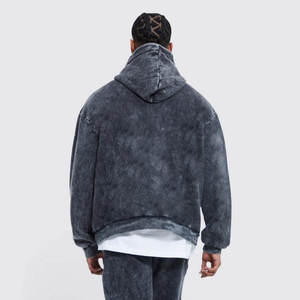 Article frais 2025 prix de gros meilleure conception sérigraphie survêtement produit Unique à la mode lavage à l'acide survêtement ensemble - Product Image 4