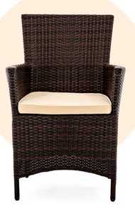 Ensemble de café en rotin synthétique PRCF-144 fabriqué au Vietnam - Product Image 2