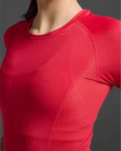 Vêtements de sport pour femmes de haute qualité, t-shirts de compression à séchage rapide avec manches longues, sous-vêtement de base - Product Image 5