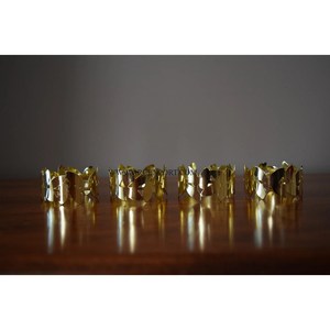Anillos de Servilleta de Metal con Acabado en Color Plata Antigua, Calidad Premium para Decoración de Mesa de Comedor en el Hogar y Bodas, Diseño de Hoja - Product Image 6