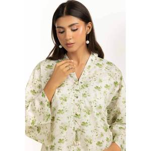 ชุดเซ็ตผ้าฝ้ายผสมวิสโคสพิมพ์ลายลำลอง ผ้าชีฟอง สำหรับฤดูใบไม้ผลิ/ฤดูร้อน-IPST-55246 - Product Image 1