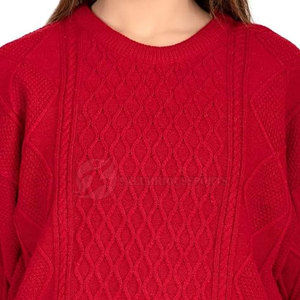 Pull en coton/laine décontracté pour femmes, hiver 2023, extérieur, anti-froissement et respirant, personnalisable, design tendance - Product Image 5