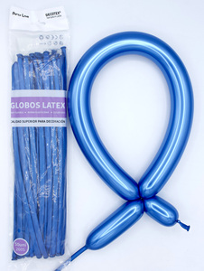 Nuevos Globos Largos (260s) Paquete de 50 Color Cromo para Decoraciones de Regreso a Clases, Cumpleaños y Bodas - Venta al por Mayor España - Product Image 5