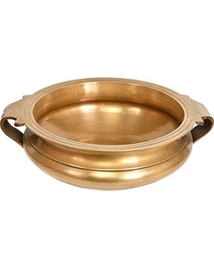 Acabado dorado de alta calidad Aspecto brillante Decoración festiva para el hogar Latón Urli Decoración india tradicional Centro de mesa Acento decorativo - Product Image 6