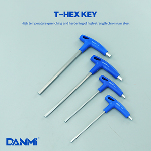 דאנמי פלסטיק ידית ראש שטוח ראש t אלן ברגים משושה 2/2.5/3/4/5/6/8/10 מ "מ שטוח סוף משושה קצה הברגה t בר מנהל התקן - Product Image 2