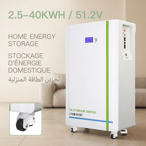 Système de stockage d'énergie domestique sur roues LiFePO4 48 kWh 51,2 V, grande capacité, batterie mobile, système de stockage d'énergie solaire - Product Image 1