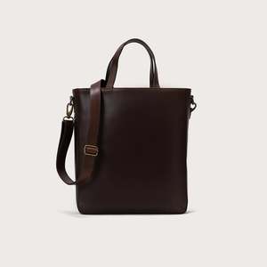 Sac fourre-tout vintage en cuir véritable marron, sac fourre-tout brodé à la main The Poet, résistant à l'eau, pour l'été et l'automne - Product Image 1