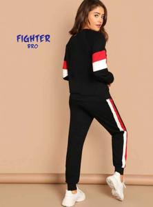 Survêtement slim pour femmes avec tissu extensible et ceinture réglable conçu pour la course à pied et l'entraînement de jogging - Product Image 3