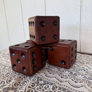 Juego de Dados Poliédricos de Madera de Lujo, 7 Piezas, Dados Naturales Ecológicos para Juegos de Rol y Mesa, Tradebyd - Product Image 3