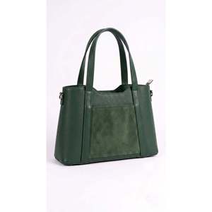 Bolso Estructurado en Piel Genuina Dollaro y Ante - Hecho en Italia - Art. 26092 - Product Image 1