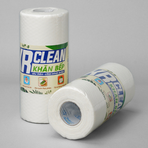 Krclean-Paños de limpieza desechables, toallitas de cocina superabsorbentes para platos, mesas, círculo blanco sostenible, 100 hojas - Product Image 4