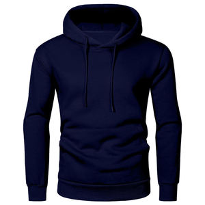 Sudadera con capucha de lana de gran tamaño de peso pesado para hombre, estilo de calle, hombro caído, Jersey de algodón grueso, sudadera de invierno con logotipo personalizado - Product Image 1