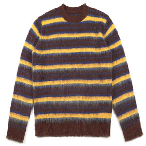 OEM & ODM personnalisé 100% coton hommes hiver pull pelucheux pull tricots à manches longues col rond écologique respirant - Product Image 5