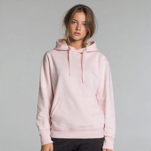 เสื้อฮู้ดดี้ผ้าฟลีซหนานุ่ม 450GSM ทรงหลวมสำหรับผู้หญิง ใส่หน้าหนาว ผ้าฟลีซหนาพิเศษ ทรงโอเวอร์ไซส์ ไหล่ตก - Product Image 3