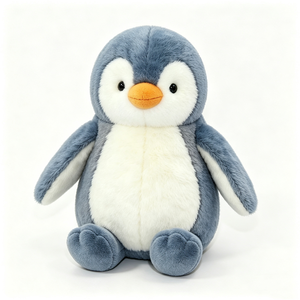 Customized grey <b>penguin</b> plush <b>toy</b> cute <b>penguin</b> stuffed animal <b>soft</b> <b>penguin</b> plushie sitting <b>penguin</b> plush <b>penguin</b> stuffed <b>toy</b> - Product Image 4