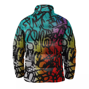Vente en gros de doudounes personnalisées à sublimation unisexe taille plus fermeture à glissière conception personnalisée avec votre étiquette de logo de marque - Product Image 2