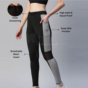 Pantalones de entrenamiento para mujer Leggings de cintura alta Scrunch Butt para gimnasio Yoga y correr a la venta - Product Image 4