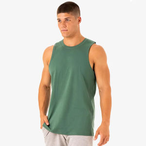 เสื้อกล้ามผู้ชายสีทึบสำหรับวิ่งจ๊อกกิ้งแห้งเร็วดีไซน์ใหม่ - Product Image 1