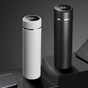 Bouteille isotherme numérique LED en acier inoxydable intelligente pour boissons chaudes et froides, gobelet de voyage portable avec écran tactile - Product Image 6