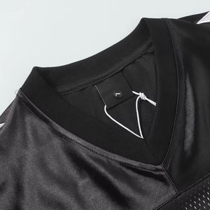 Camiseta de fútbol de sublimación negra personalizada OEM para adultos, uniforme de entrenamiento de fútbol transpirable, ropa de fútbol Premium, camiseta de fútbol - Product Image 3