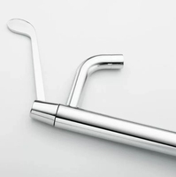 Robinet d'évier monotrou contemporain à long manche avec noyau de valve en céramique Conception de robinet à compteur moderne