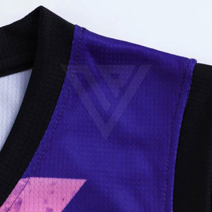 ชุดบาสเก็ตบอลโพลีเอสเตอร์คุณภาพสูงชุดเล่นกีฬาใช้ได้ทั้งชายและหญิงดีไซน์ใหม่สั่งพิมพ์โลโก้ได้ - Product Image 4