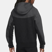 Hoodie Pullover Olahraga Bordir Logo Custom Bahan Katun 100% Tech Fleece Bernapas, Musim Dingin 2024 Terbaru MODA Unisex