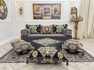Abic Floor Sofa Sala de estar Juegos completos-190cm/6 pies/75 pulgadas-1 Juego de 11 piezas-Cubiertas + Esponja - Product Image 2