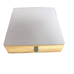 Boîte de rangement en bois massif de forme différente, boîte-cadeau en bois personnalisée, boîte en bois inachevé, vente en gros - Product Image 1