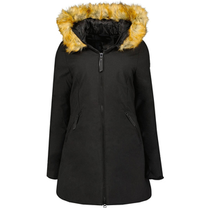 Luxury <b>Waterproof</b> <b>Women's</b> <b>Parka</b> Jacket Hood Zipper Warm Insulated Nylon Shell 100% Polyester Filling Eco-Friendly for Autumn - Product Image 1