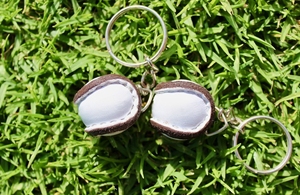 Handgemachte PU-Leder Schlüssel anhänger Weiß Gälisch Sport Sliotars Beste Geschenke für <span class=keywords><strong>Hurling</strong></span> Lovers Silikon <span class=keywords><strong>Hurling</strong></span> Balls Schlüssel ringe