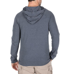 Sweat à capuche personnalisé 100% coton avec logo brodé 3D, fermeture éclair, respirant, pour homme et femme, hiver, sérigraphie lavée, service OEM - Product Image 3