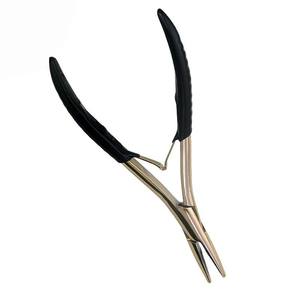 Pinzas de Acero Inoxidable con Punta Plana y Dientes para Extensiones de Cabello - Product Image 2