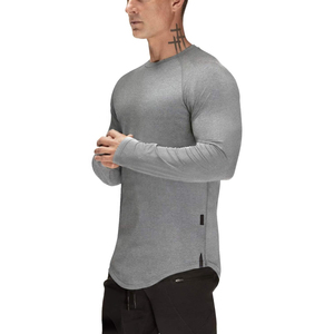 Camisetas de Compresión de Manga Larga Transpirables para Hombre, Color Sólido, Poliéster/Nailon, Ropa Deportiva para Fitness y Running - Product Image 5