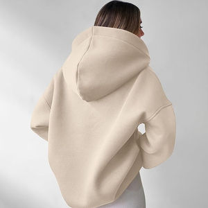 Sudaderas con Capucha Extra Grandes para Mujer, Estilo Moderno, de Felpa, Ropa Urbana, Moda Otoño 2025, Suéteres Tipo Pullover - Product Image 1