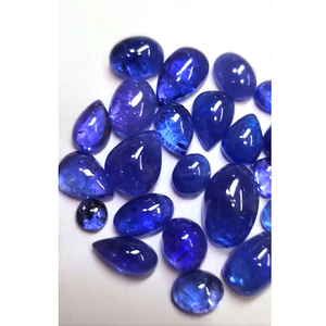 23 piezas cabujón de tanzanita natural en 8MM 18mm Corte rectangular de pera ovalada 157cts lote de piedras preciosas azules piedras preciosas sueltas US $323 todo - Product Image 3