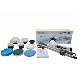 Spazzola Elettrica Senza Fili per Pulizia Doccia con Manico Lungo, Design in Plastica 7 in 1 per Pulizia Pavimenti, Piastrelle e Vasca - Product Image 4