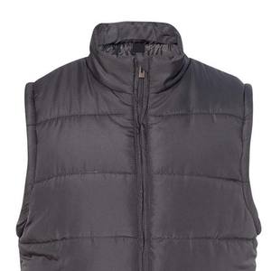 Chaleco Acolchado de Invierno para Hombre, Chaqueta de Lona Impermeable y Transpirable de Poliéster con Cuello Alto, Cierre de Cremallera y Logotipo Frontal - Product Image 4