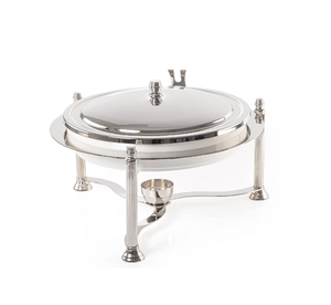 Recipiente para Buffet de Acero Inoxidable con Patas, Recipiente para Buffet de Comida de Primera Calidad con Forma Ovalada en India - Product Image 1