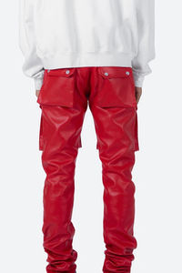 Haute qualité femmes pantalon en cuir élégant à la mode coupe régulière confortable Durable doux respirant Streetwear hiver Rock Biker - Product Image 2