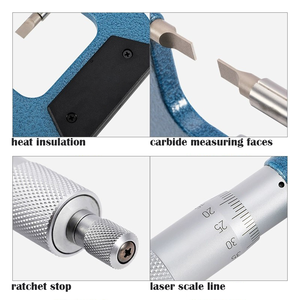 Micrometro a Lama di Alta Precisione 4-5 Pollici, Risoluzione 0.0001 Pollici, Grado Industriale per Misurazioni di Fessure Strette - Product Image 4