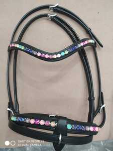 Genuine Brown Leather Bridle Dressage Horse Riding Equestrian Gear - Product Image 3