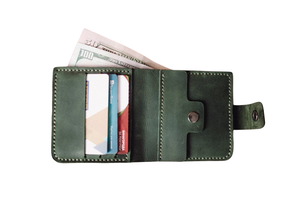 2024 New Design Custom <b>Slim</b> Minimalist WML-0147 RFID Blocking Classic Leather <b>Wallet</b> for <b>Men</b> Vintage Style Open Anti-Theft - Product Image 6