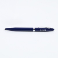 Stylo Jotter de Luxe Exécutif Fait Main avec Impression Sérigraphique, Pièces Métalliques Chromées Torsadées, Recharge, Emballage PVC, Coffret Cadeau d'Affaires Personnalisé