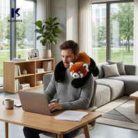 Oreiller de sommeil lesté en coton PP brodé Panda 2026 pour bébé, jouet mignon à porter sur l'épaule pour enfants