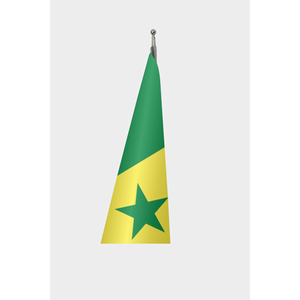 Custom 3x5ft Senegal Indoor Pennant <b>Flag</b> with Digital Printing & Aluminum <b>Pole</b>-Personalized with Custom Logo - Product Image 3