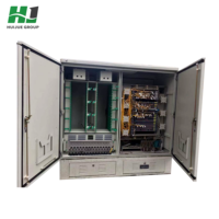 Boîtier de distribution de fibre optique extérieur FTTH 288 cœurs en acier inoxydable IP65, armoire de connexion croisée SMC avec garantie de 5 ans