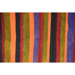 Alfombra Turca de 2.2x9.2 pies, Alfombra de Lana Vintage con Estampado Animal Naranja - Product Image 5